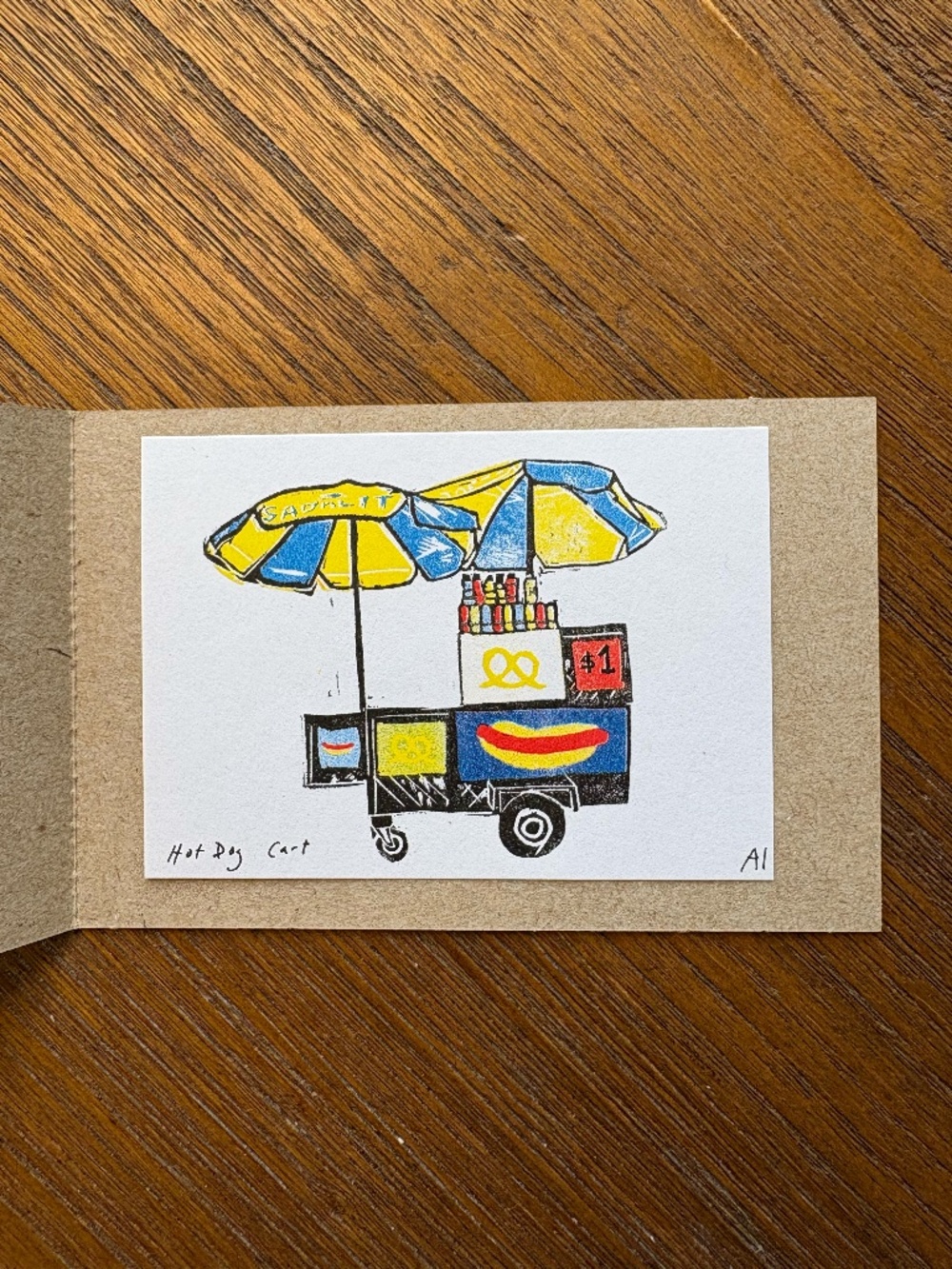 Anastasia Inciardi Mini Print - Hot Dog Cart - Whitney